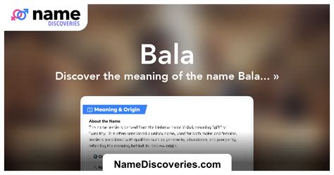 Bala Meaning .